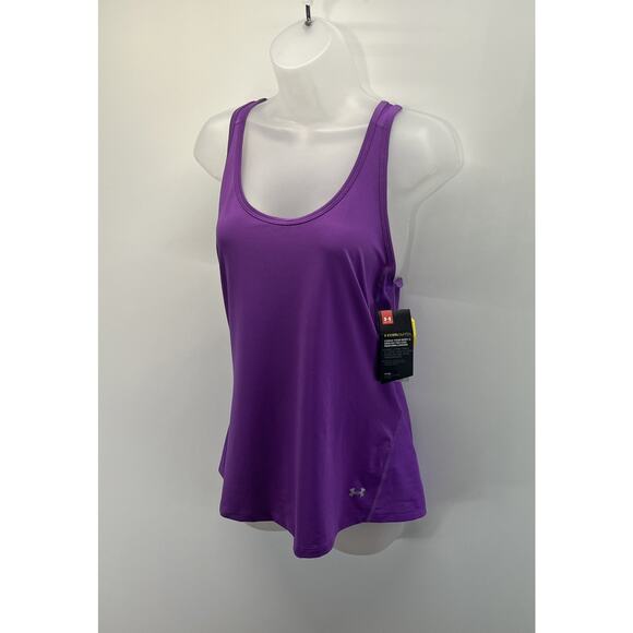 Under Armour Fitted Cool Switch Twist Back Tank Top Size Medium Women’s - Picture 3 of 6